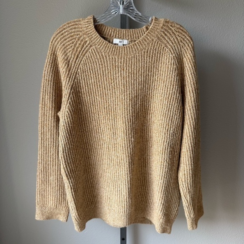 NWOT BP Nordstrom soft golden tan crewneck sweater size small